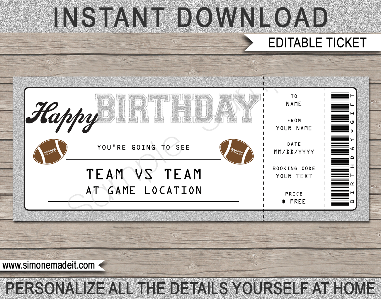 Ticket Voucher Template Free Printable Templates