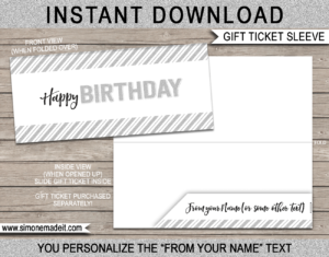 Birthday Fishing Trip Ticket Gift Voucher Printable Certificate Template