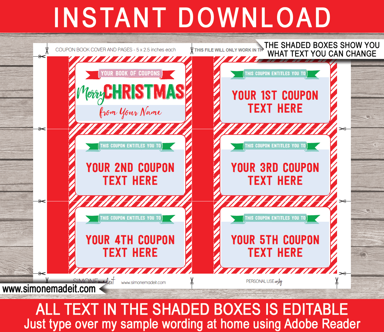 Coupon Template Christmas from www.giftsbysimonemadeit.com