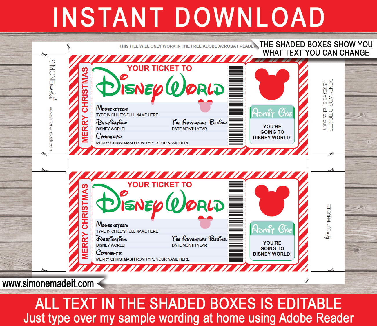 https://www.giftsbysimonemadeit.com/wp-content/uploads/2019/09/Christmas-Disney-World-Tickets-Printable-Gift-Template-RED-GREEN-screenshot.png