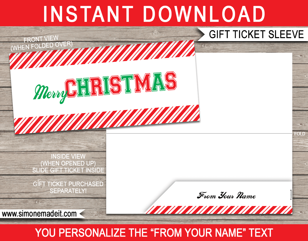 Basketball Game Ticket Christmas Gift Template - Printable Surprise Game  Gift Voucher Certificate - INSTANT DOWNLOAD - EDITABLE text