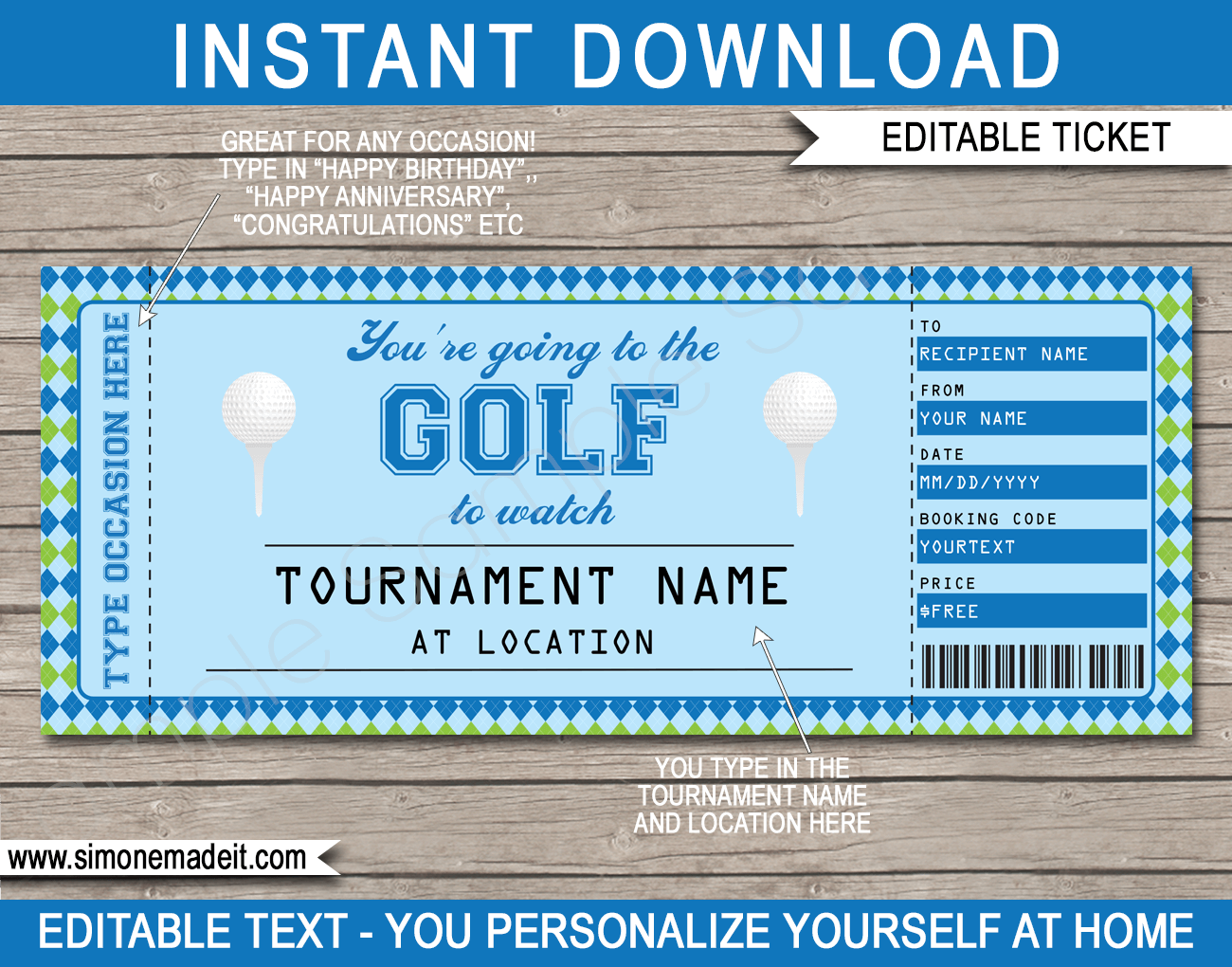 TP Golf Gift Certificates