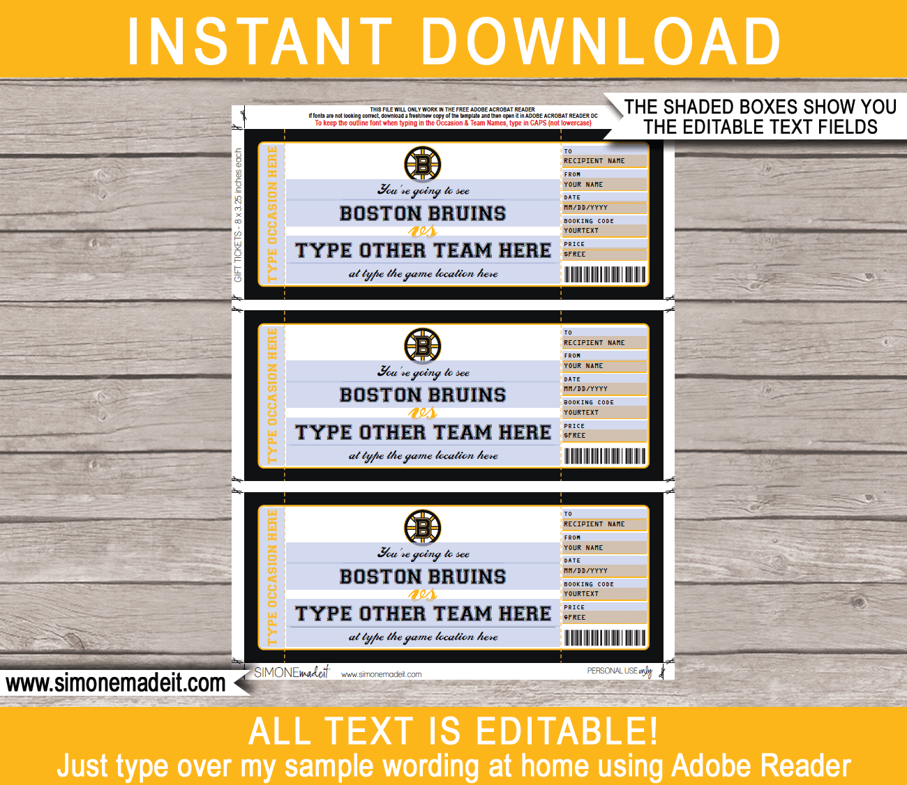 nhl bruins tickets