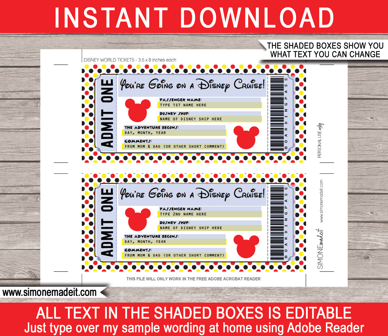 Free Printable Disney Cruise Ticket Printable Word Searches