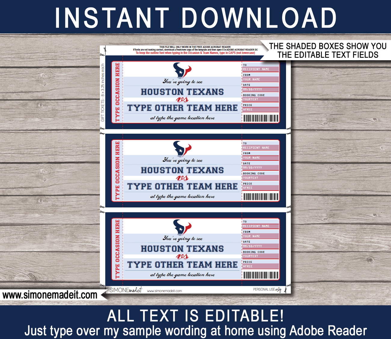 texans game tickets