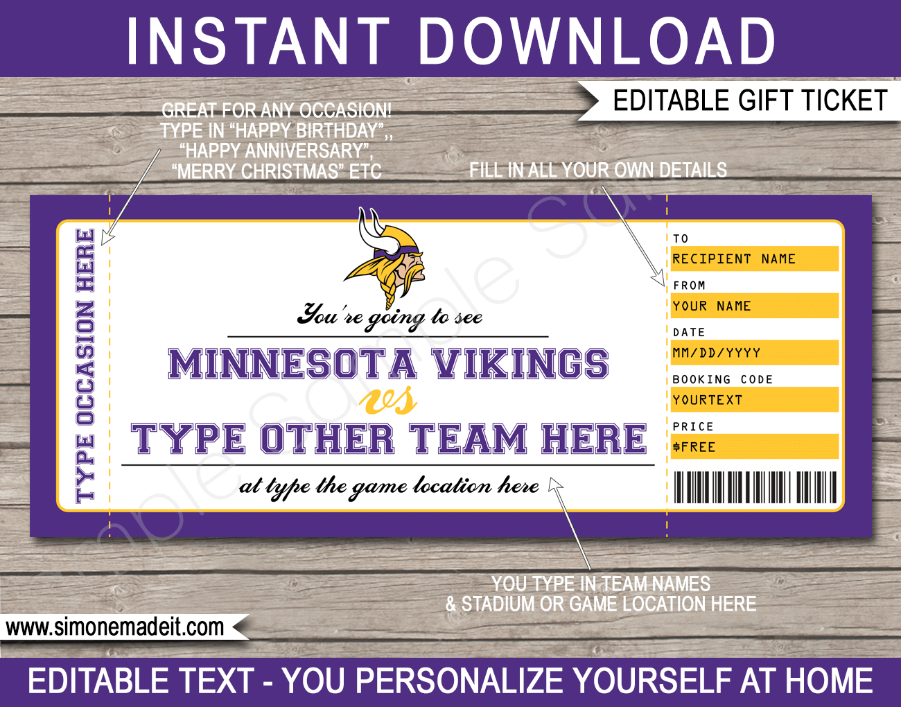 nfl vikings tickets