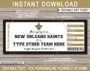 new orleans saints tickets