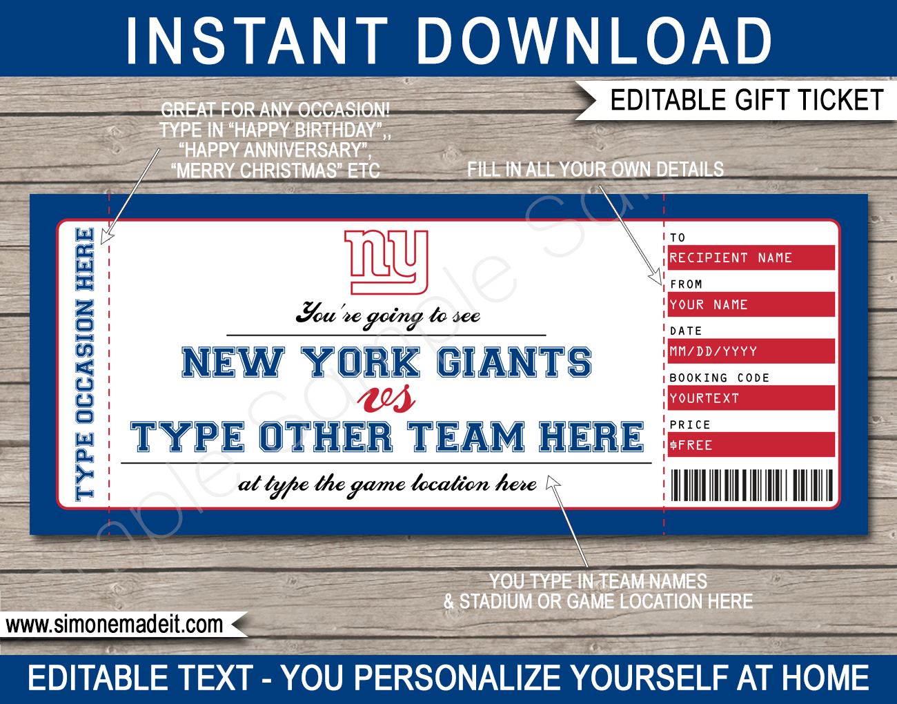 ny giants ticket account