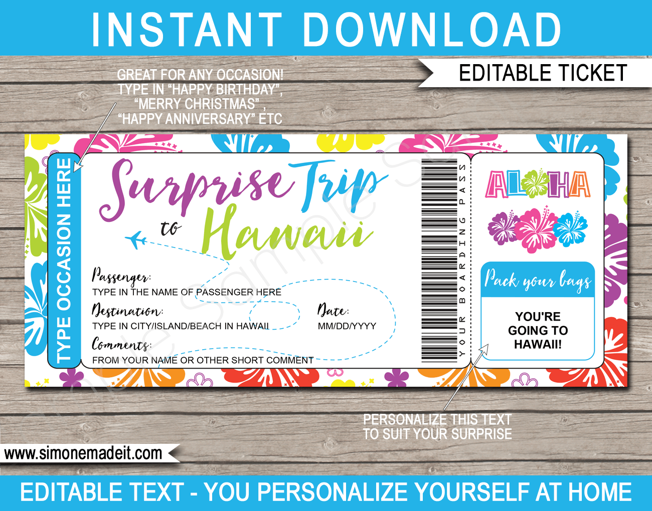 Printable Boarding Pass Template from www.giftsbysimonemadeit.com
