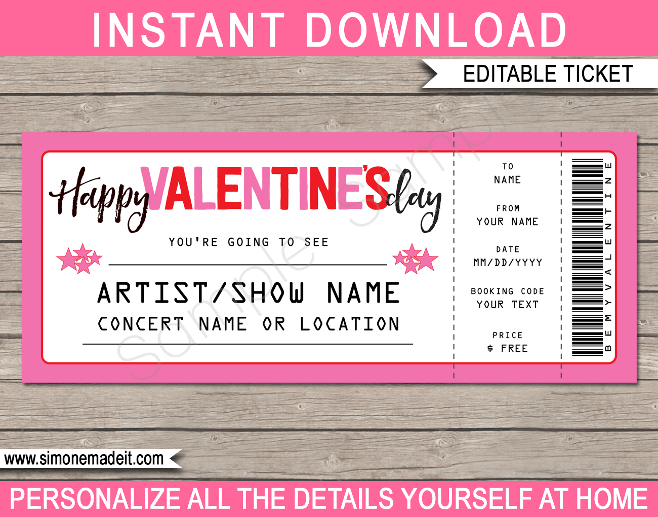 Concert Ticket Template Free Printable from www.giftsbysimonemadeit.com
