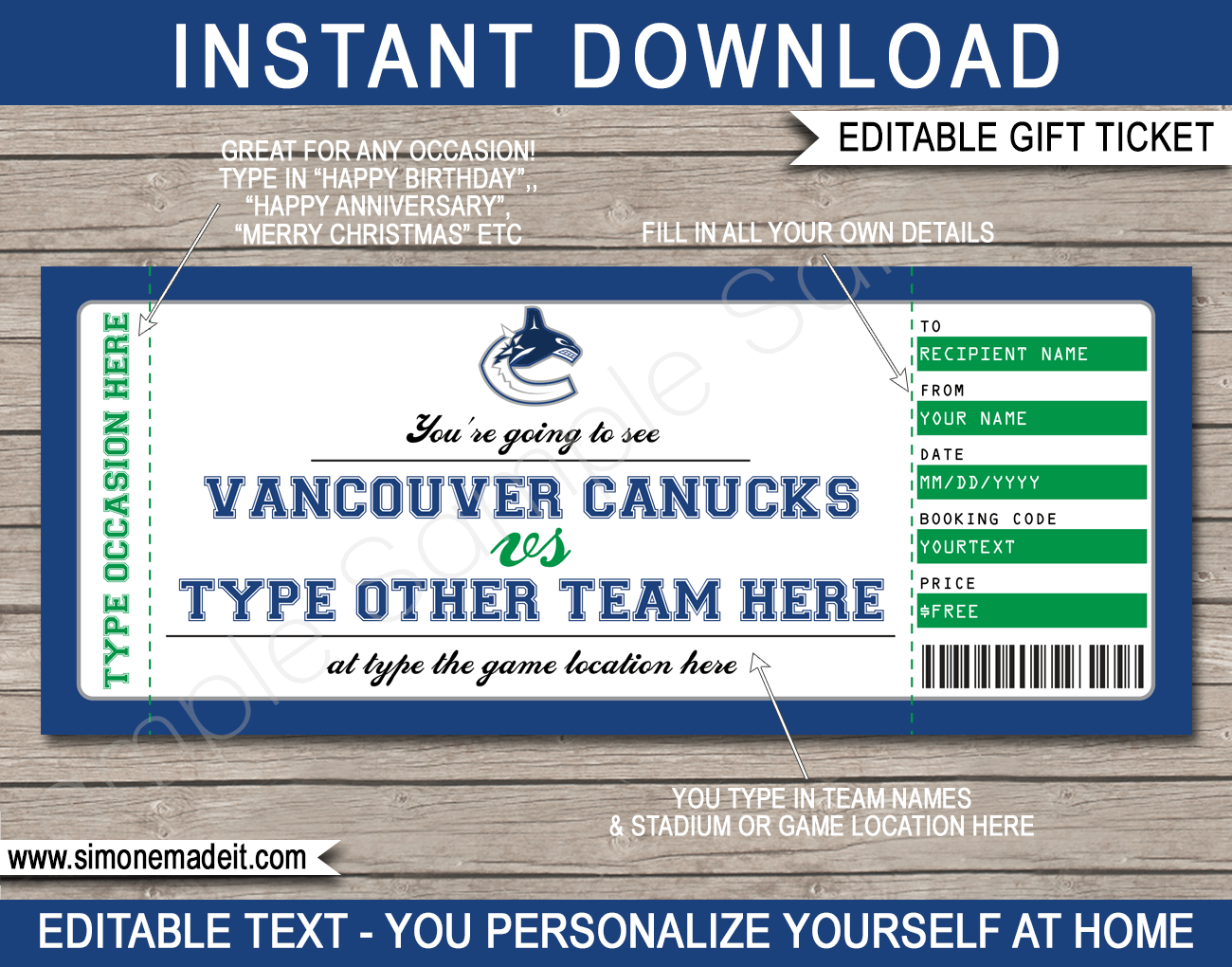 Canucks Game Day Prizes