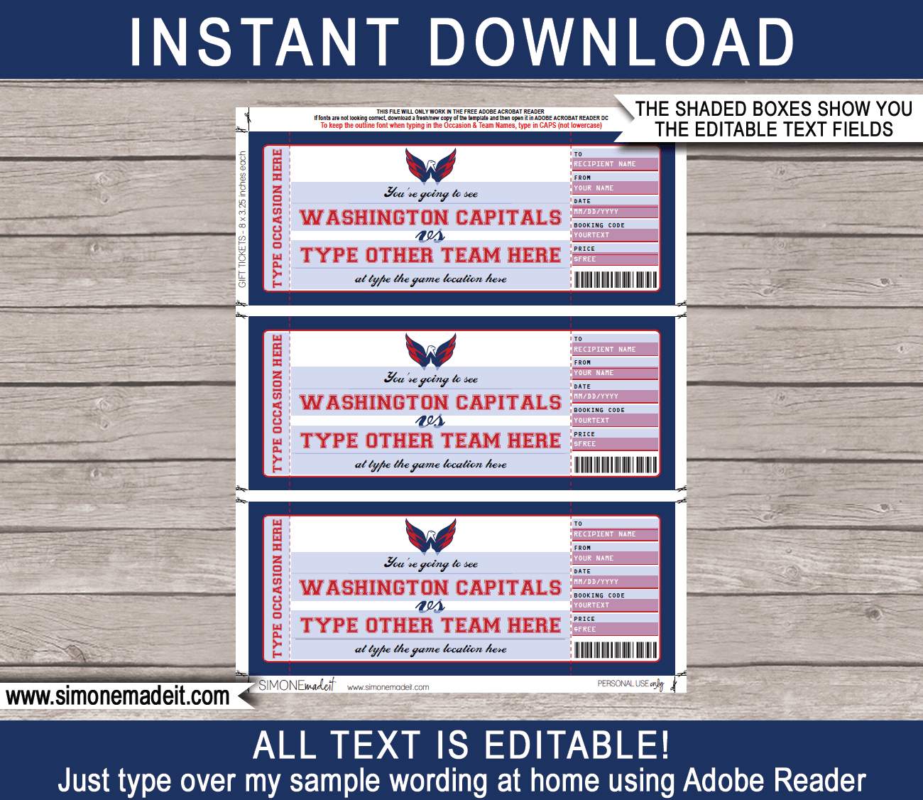 Capitals Tickets  Washington Capitals