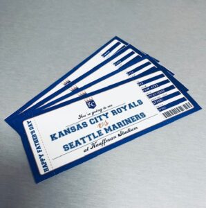 Kansas City Royals Game Ticket Gift Voucher