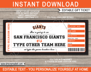 San Francisco Giants Luggage Tags