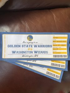 Golden State Warriors Gift Vouchers