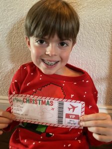 Christmas Gift Boarding Pass Ticket