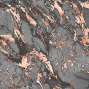 Rose Gold & Black Marble