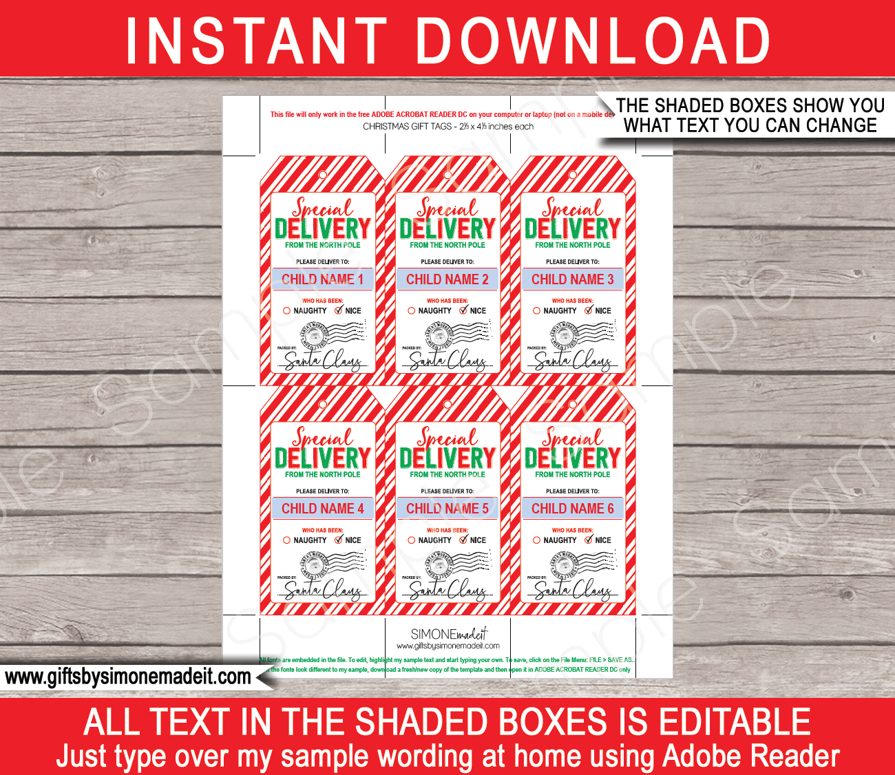 Personalized Santa Fishing Christmas Wrapping Paper - Add Any Name