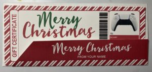 Christmas Playstation 5 Gift Certificate