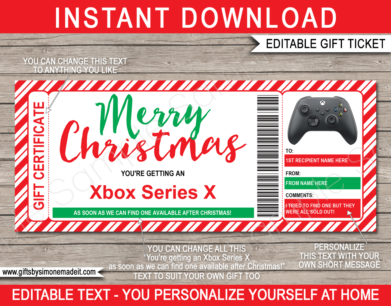 Printable Xbox Gift Card Template Printable Templates