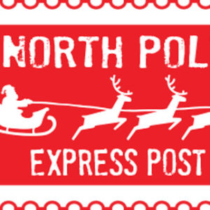 North Pole Postage Stamp