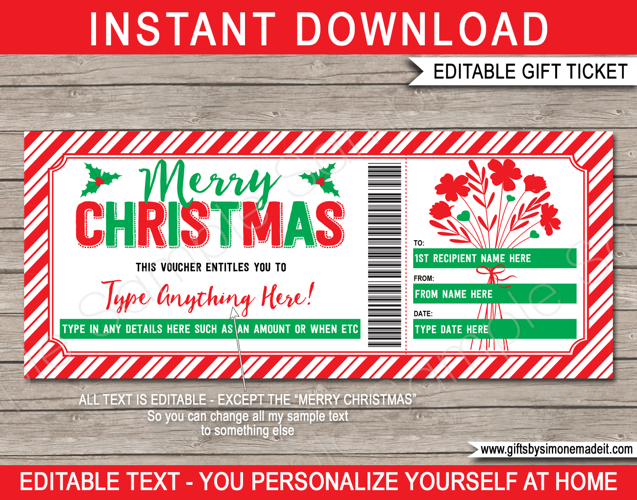 Printable Christmas Gift Card Book Christmas Gift Card Holder College Gift  Christmas Gift for Adults & Teenagers 