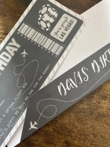 Las Vegas Boarding Pass Template - Fake Plane Ticket - Surprise Trip to Vegas - DIY Printable with Editable Text