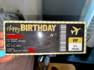 Airplane Boarding Pass Gift Ticket Template