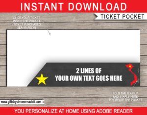 Printable Vietnam Ticket Pocket Template | Boarding Pass Sleeve, Envelope | Holder for gift certificates, tickets, plane tickets or money | DIY Editable Text | INSTANT DOWNLOAD via giftsbysimonemadeit.com