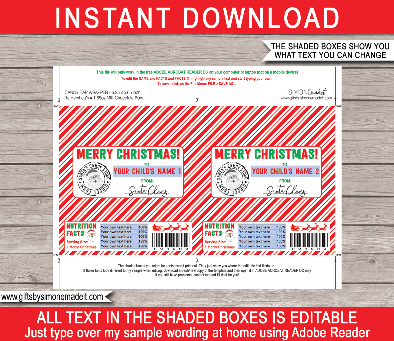 Christmas Special Delivery Gift Tags Printable Template