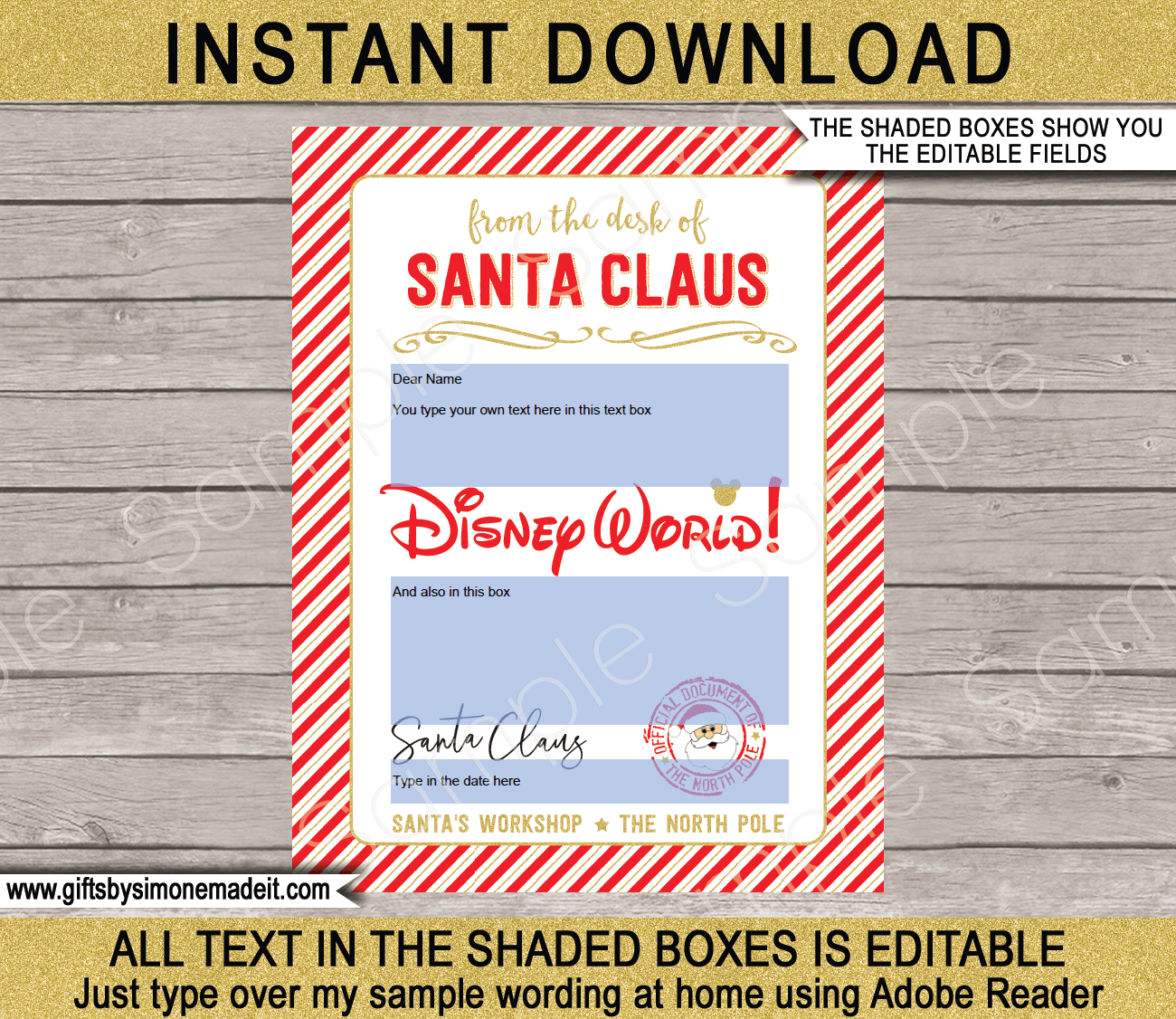 https://www.giftsbysimonemadeit.com/wp-content/uploads/2021/11/Christmas-Disney-World-Letter-from-Santa-RED-GOLD-editable-text.png