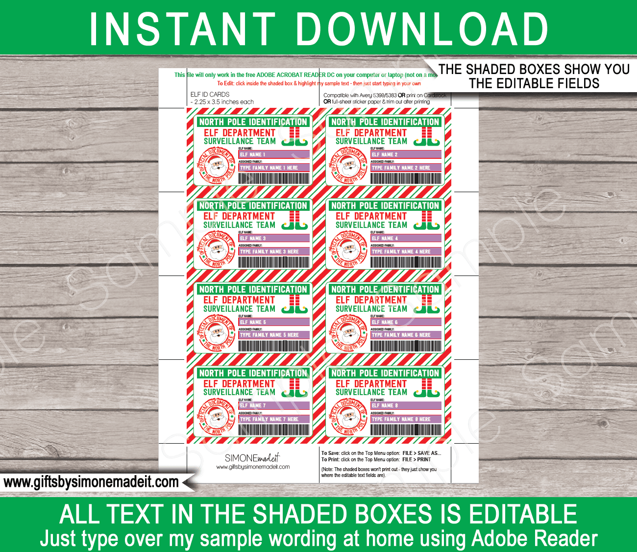 Christmas Special Delivery Gift Tags Printable Template