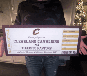 Cleveland Cavaliers Game Ticket Gift Idea