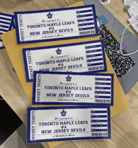 Toronto Maple Leafs Game Tickets Gift Idea