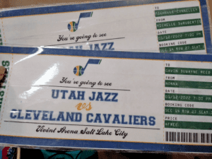 Utah Jazz Game Ticket Gift Vouchers - Gift Idea