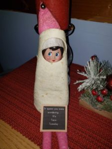 Elf on the Shelf Letter Board Printable Prop Template - Elf Burrito