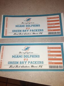 Miami Dolphins Gift Vouchers