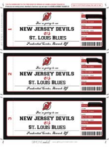 New Jersey Devils Gift Vouchers