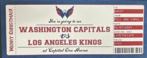 Washington Capitals vs Los Angeles Kings Gift Ticket