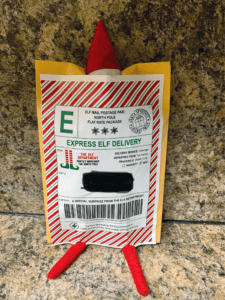 Christmas Elf on the Shelf Arrival Mailing Label Printable Template - Instant Download - USPS Mailing Label