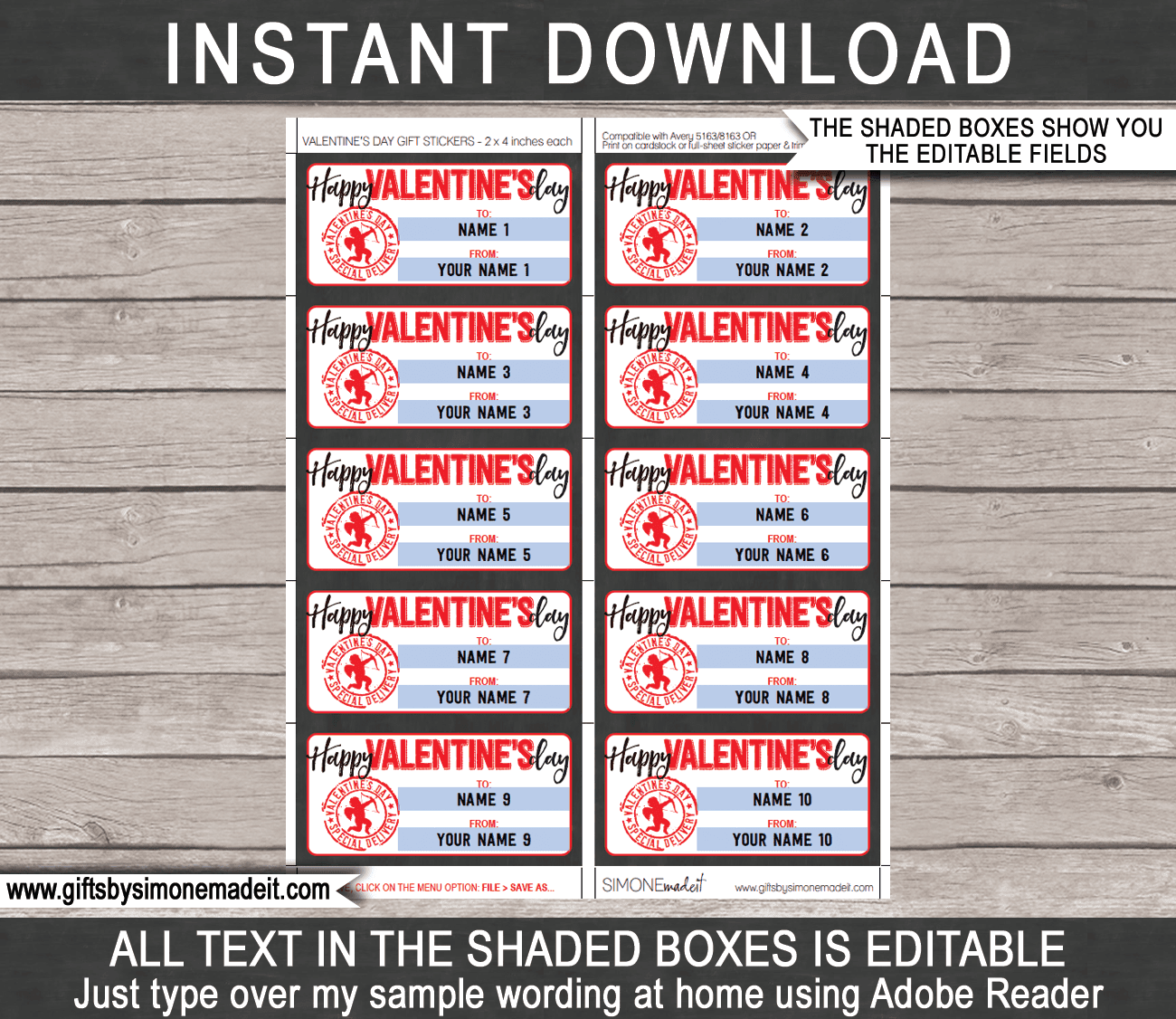 Basketball Valentines Stickers or Tags for School Printable Valentine's Day  Tags for Kids, Personalized Classroom Tags instant Download 